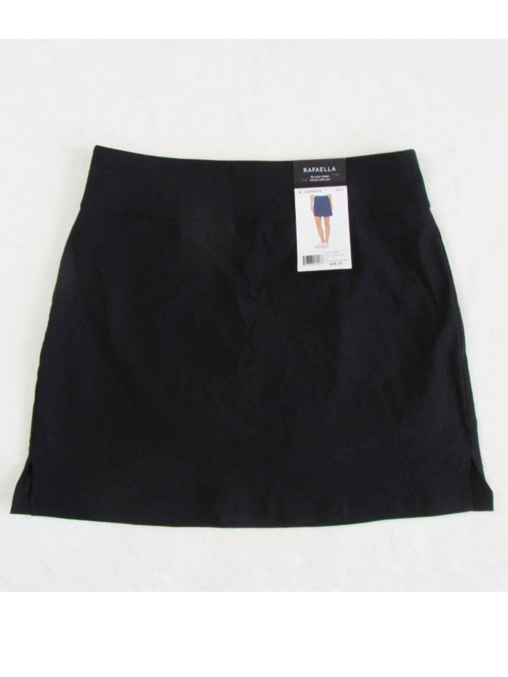 Rafaella Comfort Performance Skort S Black Pull On Stretch NWT